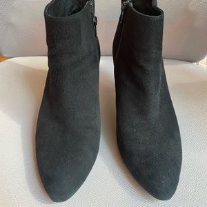 J. Crew Black Suede Booties - Size 9.5